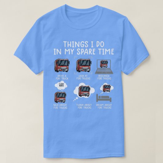 Dinge, die ich in meiner Freizeit tue Funny Fire L T-Shirt (Design vorne)