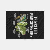 Dinge, die ich in meiner Freizeit tue, Funny Fishi Fleecedecke (Vorderseite (Horizontal))