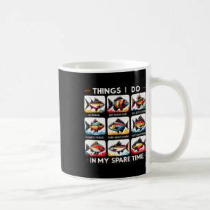 Dinge, die ich in meiner Freizeit tue, Funny Fishi Kaffeetasse