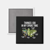 Dinge, die ich in meiner Freizeit tue, Funny Fishi Magnet (Vorderseite/Rückseite)