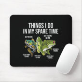 Dinge, die ich in meiner Freizeit tue, Funny Fishi Mousepad (Mit Mouse)