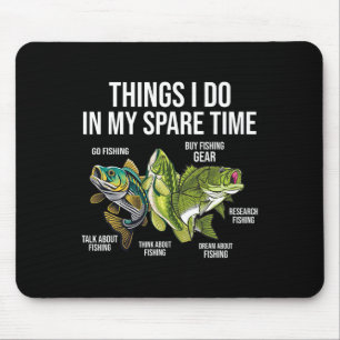 Dinge, die ich in meiner Freizeit tue, Funny Fishi Mousepad