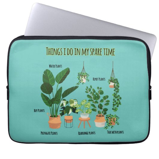Dinge, die ich in meiner Freizeit tue - Gärtner, G Laptopschutzhülle (Vorderseite)