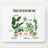 Dinge, die ich in meiner Freizeit tue - Gärtner, G Mousepad (Vorne)