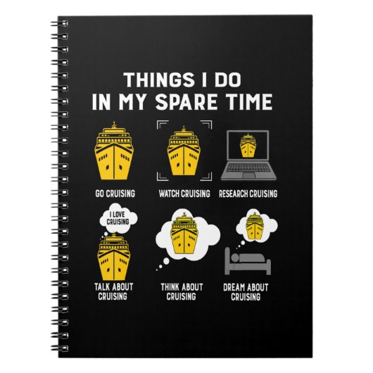 Dinge, die ich in meiner Freizeit tue, gehen Sie s Notizblock (Vorderseite)