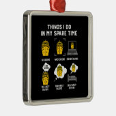 Dinge, die ich in meiner Freizeit tue, gehen Sie s Ornament Aus Metall (Rechts)