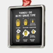 Dinge, die ich in meiner Freizeit tue, gehen Sie s Ornament Aus Metall (Links)