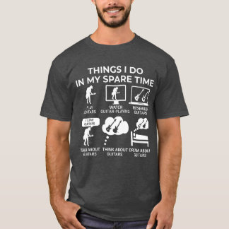 Dinge, die ich in meiner Freizeit tue - Gitarren T-Shirt