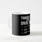 Dinge, die ich in meiner Freizeit tue, los Kart Kaffeetasse (Vorderseite Links)