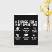 Dinge, die ich in meiner Freizeit tue, lustige Hir Karte (Gelbe Blume)