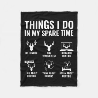 Dinge, die ich in meiner Freizeit tue, lustige Jag Fleecedecke