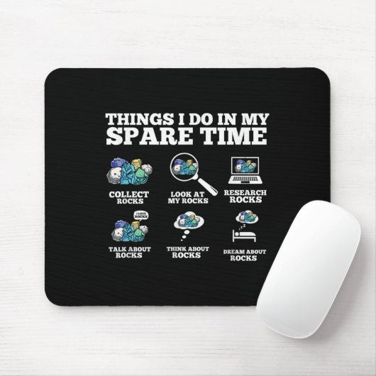 Dinge, die ich in meiner Freizeit tue - Lustiger S Mousepad (Mit Mouse)