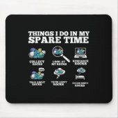 Dinge, die ich in meiner Freizeit tue - Lustiger S Mousepad (Vorne)