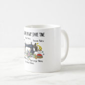 Dinge, die ich in meiner Freizeit tue, lustiges Nä Kaffeetasse (VorderseiteRechts)