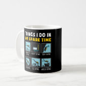 Dinge, die ich in meiner Freizeit tue Scuba Diver Kaffeetasse (Vorderseite Links)