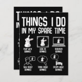 Dinge, die ich in meiner Freizeit tue, sonniges Ka Begleitkarte (Vorne/Hinten)