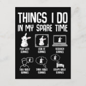 Dinge, die ich in meiner Freizeit tue, sonniges Ka Begleitkarte (Rückseite)