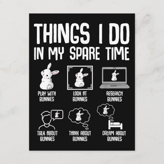 Dinge, die ich in meiner Freizeit tue, sonniges Ka Begleitkarte (Vorderseite)