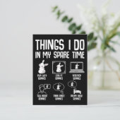 Dinge, die ich in meiner Freizeit tue, sonniges Ka Begleitkarte (Stehend Vorderseite)