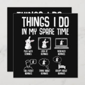 Dinge, die ich in meiner Freizeit tue, sonniges Ka Einladung (Vorne/Hinten)