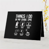 Dinge, die ich in meiner Freizeit tue, sonniges Ka Karte (Gelbe Blume)