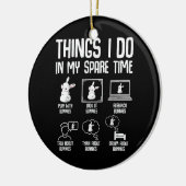 Dinge, die ich in meiner Freizeit tue, sonniges Ka Keramik Ornament (Links)