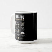 Dinge, die ich in meiner Freizeit tue, spreche, de Kaffeetasse (Vorderseite Links)