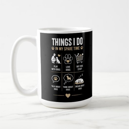 Dinge, die ich in meiner Freizeit tue, spreche, de Kaffeetasse (Links)
