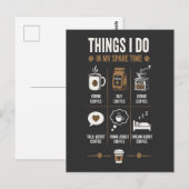 Dinge, die ich in meiner Freizeit tue, sprechen, d Postkarte (Vorne/Hinten)