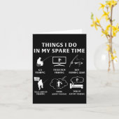 Dinge, die ich in meiner Freizeit tue, wenn ich an Karte (Gelbe Blume)