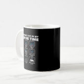 Dinge, die ich in meiner Freizeit tue Wissenschaft Kaffeetasse (Vorderseite Links)