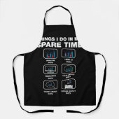 Dinge, die ich in meiner Freizeit tue Wissenschaft Schürze (Vorderseite)