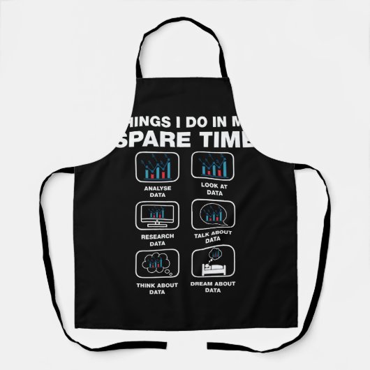 Dinge, die ich in meiner Freizeit tue Wissenschaft Schürze (Vorderseite)
