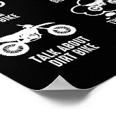 Dinge, die ich in meiner Freizeit tun, Dirt Bike M Poster (Ecke)