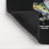 Dinge, die ich in meiner Freizeit tun Funny Fishin Mousepad (Ecke)