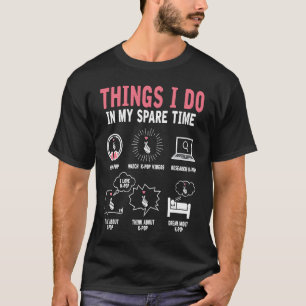 Dinge, die ich in meiner Freizeit tun K Pop korean T-Shirt