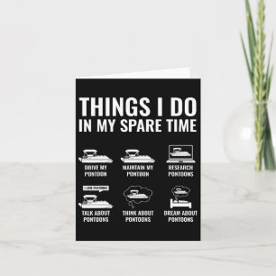 Dinge, die ich in meiner Freizeit tun lustige Pont Karte