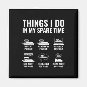 Dinge, die ich in meiner Freizeit tun lustige Pont Magnet