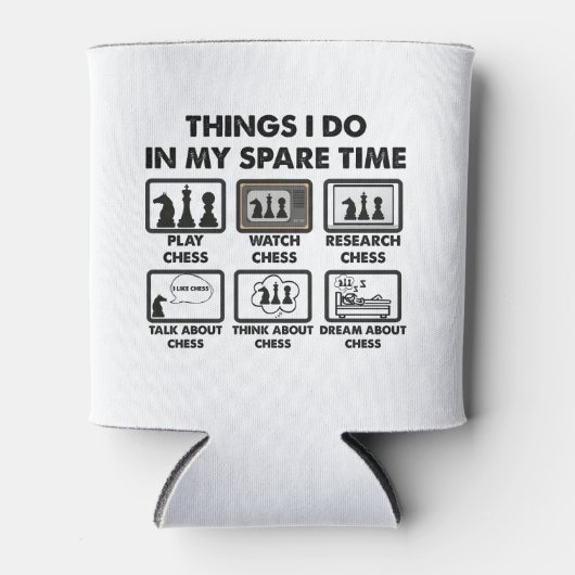 Dinge, die ich in meiner Freizeit tun lustige Scha Dosenkühler (Vorderseite)