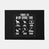 Dinge, die ich in meiner Freizeit tun Weimaraner Fußmatte (Vorderseite)