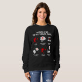 Dinge, die ich in meiner Freizeit-Uhr-Rede mache, Sweatshirt (Vorne ganz)
