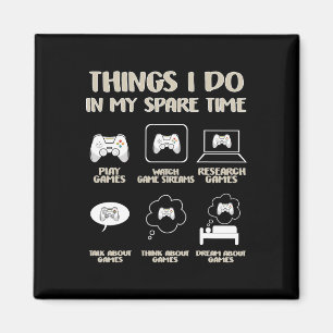 Dinge, die ich in meiner Freizeit Video Game App m Magnet