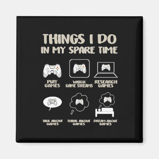 Dinge, die ich in meiner Freizeit Video Game App m Magnet