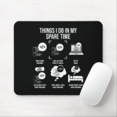 Dinge, die ich in meiner Freizeit Video Game App m Mousepad (Mit Mouse)