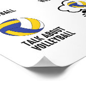 Dinge, die ich in meiner Freizeit Volleyball Funny Poster (Ecke)