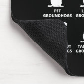 Dinge, die ich in meiner Freizeit Waldmurmeltier L Mousepad (Ecke)