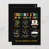 Dinge, die ich in meiner Freizeit zu fischen Funny Postkarte (Vorne/Hinten)