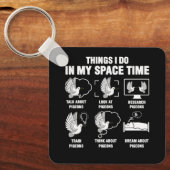 Dinge, die ich in meiner Raumzeit Tauben Zucht Tau Schlüsselanhänger (Vorderseite)