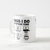 Dinge, die ich in meiner Zeit als Fußball mache Kaffeetasse (Vorderseite Links)