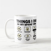 Dinge, die ich in meiner Zeit als Fußball mache Kaffeetasse (Links)